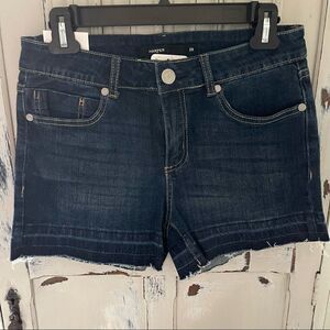 Harper by Francesca’s Mid Rise Release Hem Shorts Stretch Size 28